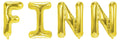Folienballon Schriftzug männliche Namen (Finn) 35cm Höhe