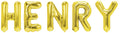 Folienballon Schriftzug männliche Namen (Henry) 35cm Höhe