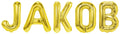 Banner männliche Namen (Jakob) 16x12cm weiß