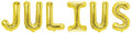 Banner männliche Namen (Julius) 16x12cm weiß