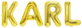 Banner männliche Namen (Karl) 16x12cm weiß