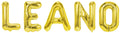 Banner männliche Namen (Leano) 16x12cm weiß