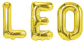 Folienballon Schriftzug männliche Namen (Leo) 35cm Höhe