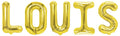Banner männliche Namen (Louis) 16x12cm weiß