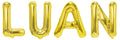 Banner männliche Namen (Luan) 16x12cm weiß