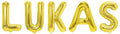 Banner männliche Namen (Lukas) 16x12cm weiß