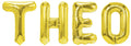 Banner männliche Namen (Theo) 16x12cm weiß
