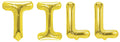 Folienballon Schriftzug männliche Namen (Till) 35cm Höhe