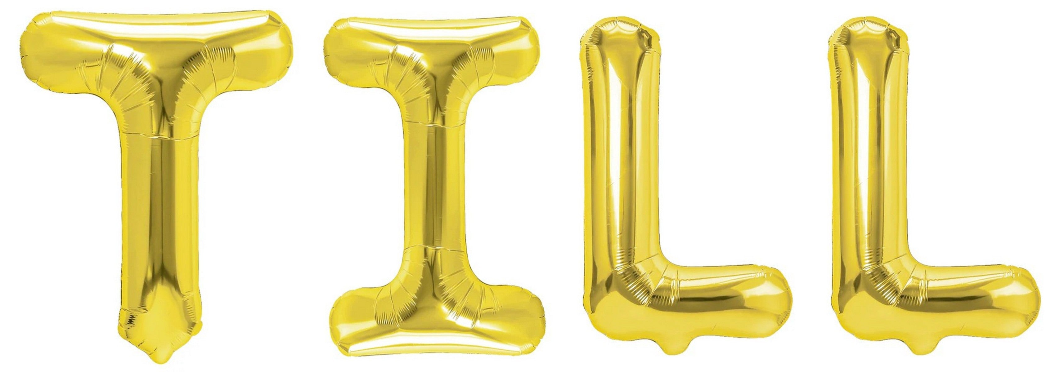 Folienballon Schriftzug männliche Namen (Till) 35cm Höhe