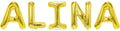 Folienballon Schriftzug weibliche Namen (Alina) 35cm Höhe