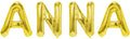Folienballon Schriftzug weibliche Namen (Anna) 35cm Höhe