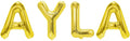 Banner weibliche Namen (Ayla) 16x12cm weiß