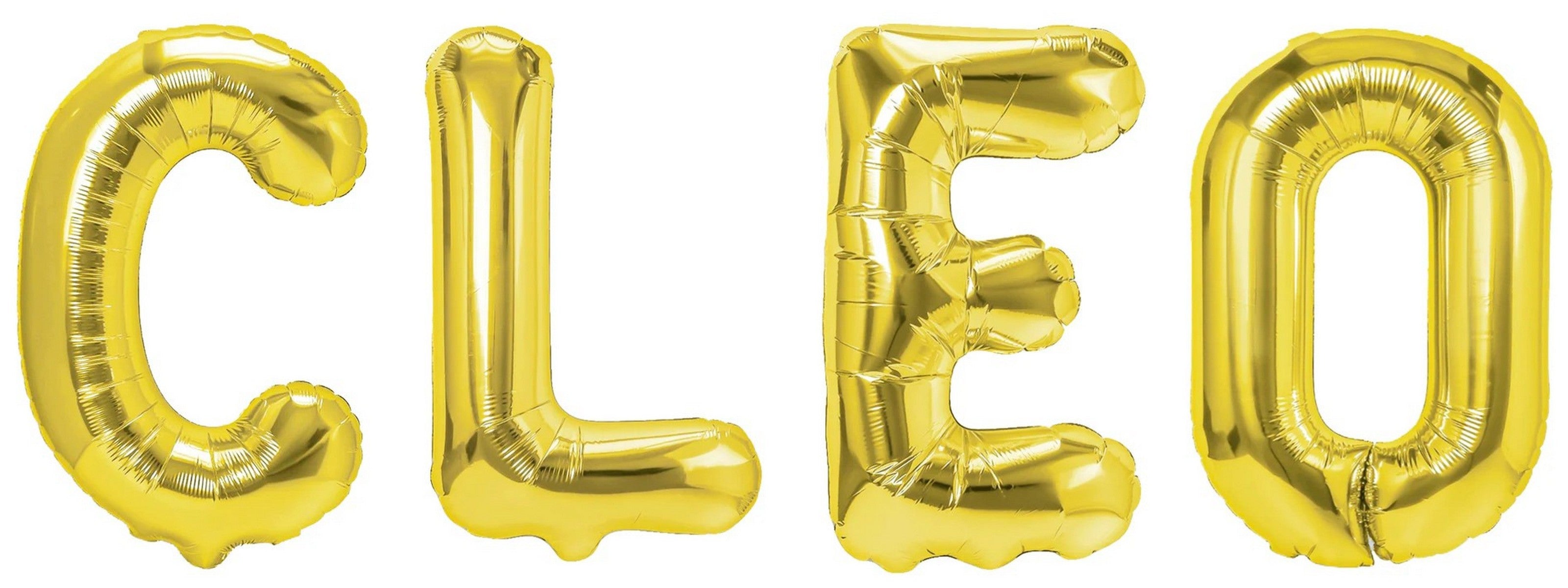 Folienballon Schriftzug weibliche Namen (Cleo) 35cm Höhe
