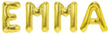 Banner weibliche Namen (Emma) 16x12cm weiß