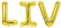 Folienballon Schriftzug weibliche Namen (Liv) 35cm Höhe