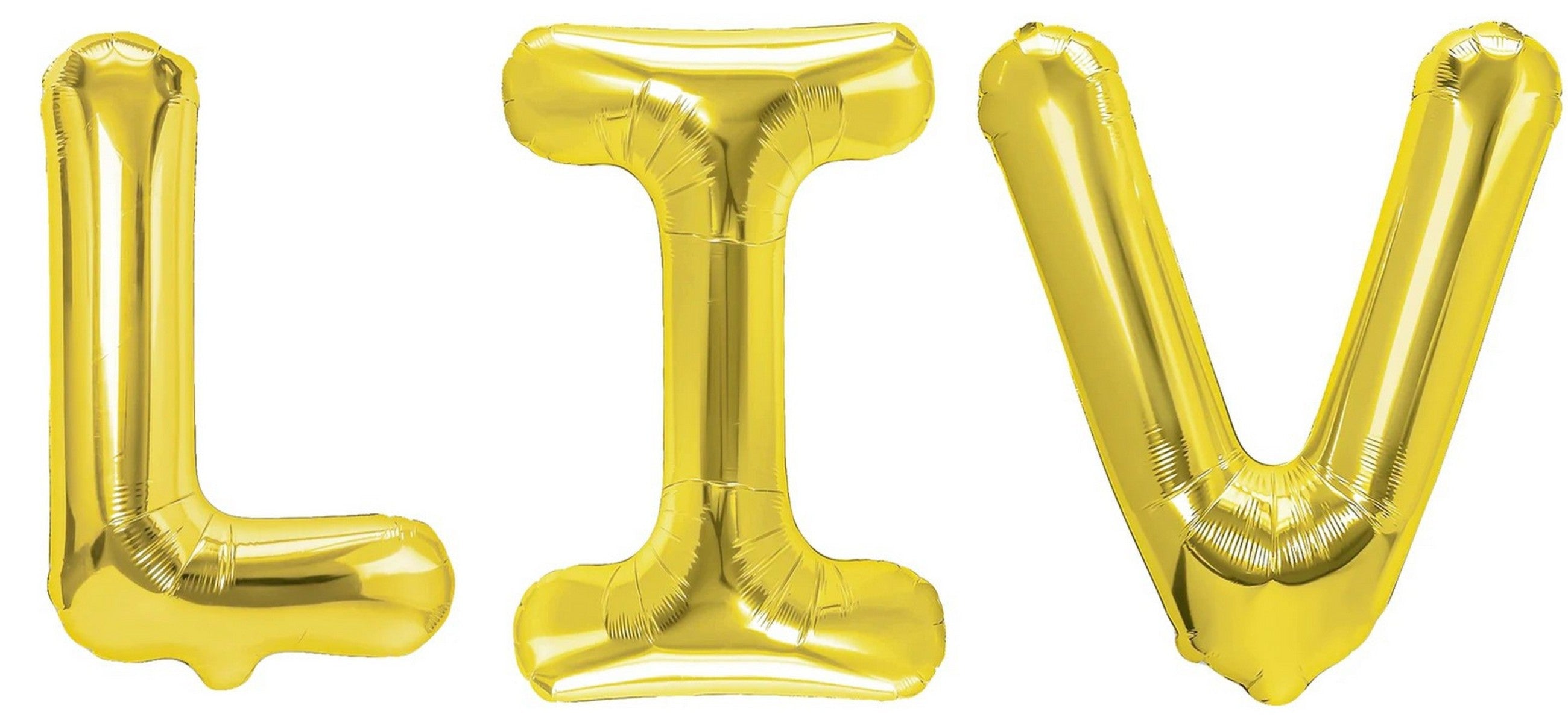 Folienballon Schriftzug weibliche Namen (Liv) 35cm Höhe
