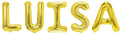 Banner weibliche Namen (Luisa) 16x12cm weiß