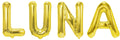 Banner weibliche Namen (Luna) 16x12cm weiß