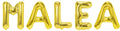Folienballon Schriftzug weibliche Namen (Malea) 35cm Höhe