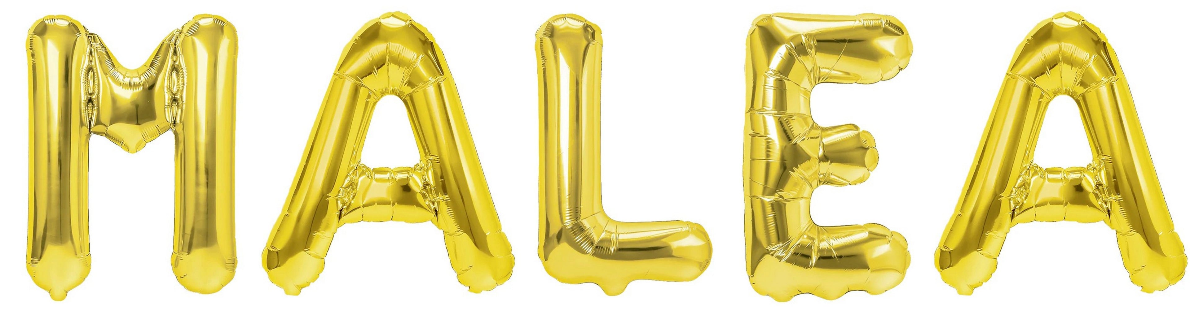 Folienballon Schriftzug weibliche Namen (Malea) 35cm Höhe