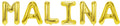 Banner weibliche Namen (Malina) 16x12cm weiß