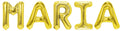 Banner weibliche Namen (Maria) 16x12cm weiß