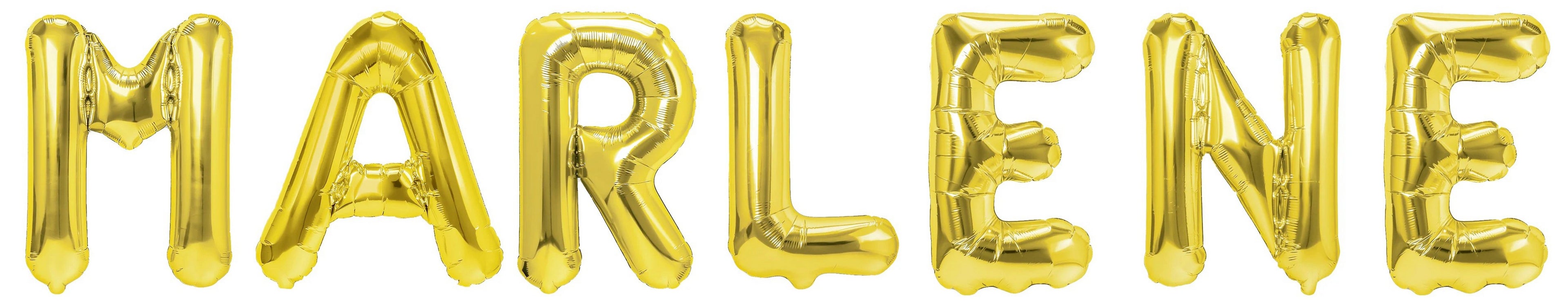Folienballon Schriftzug weibliche Namen (Marlene) 35cm Höhe