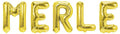Folienballon Schriftzug weibliche Namen (Merle) 35cm Höhe