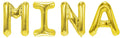 Banner weibliche Namen (Mina) 16x12cm weiß
