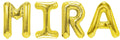 Folienballon Schriftzug weibliche Namen (Mira) 35cm Höhe