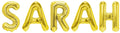 Folienballon Schriftzug weibliche Namen (Sarah) 35cm Höhe