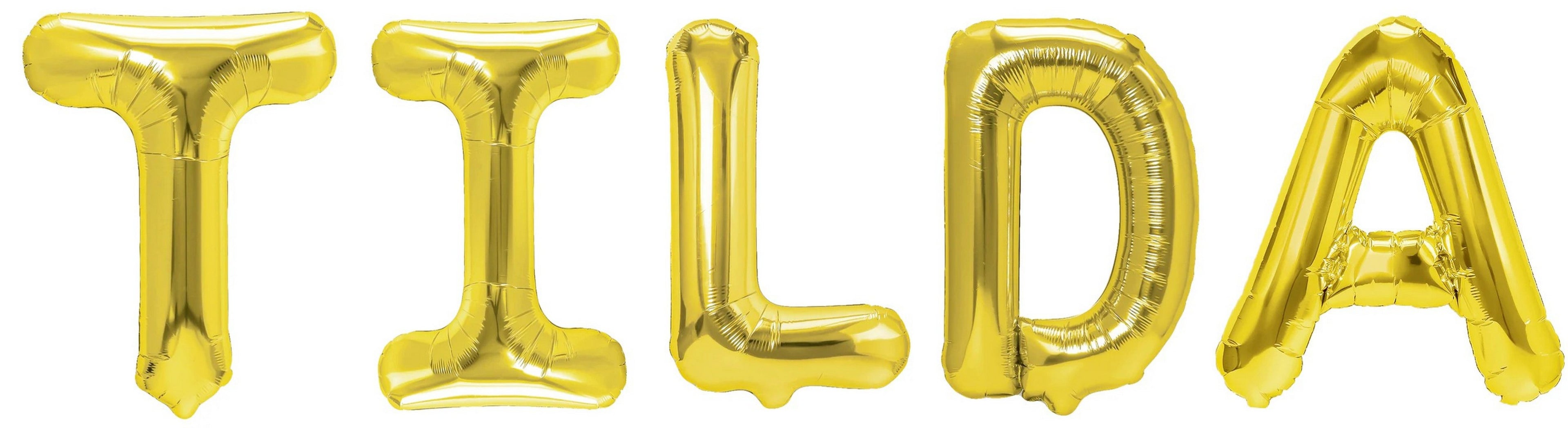 Folienballon Schriftzug weibliche Namen (Tilda) 35cm Höhe