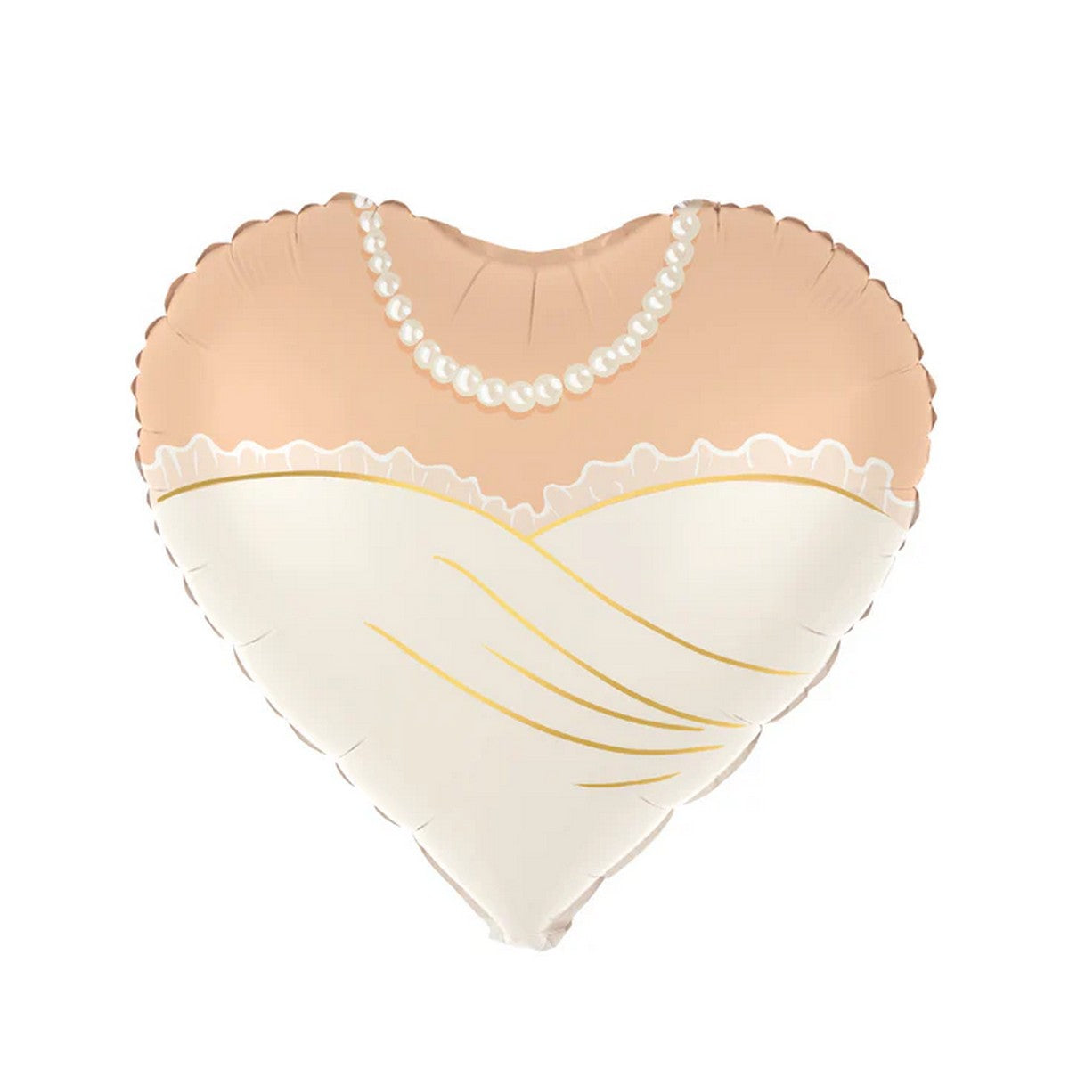 Folienballon Herz Braut 45cm
