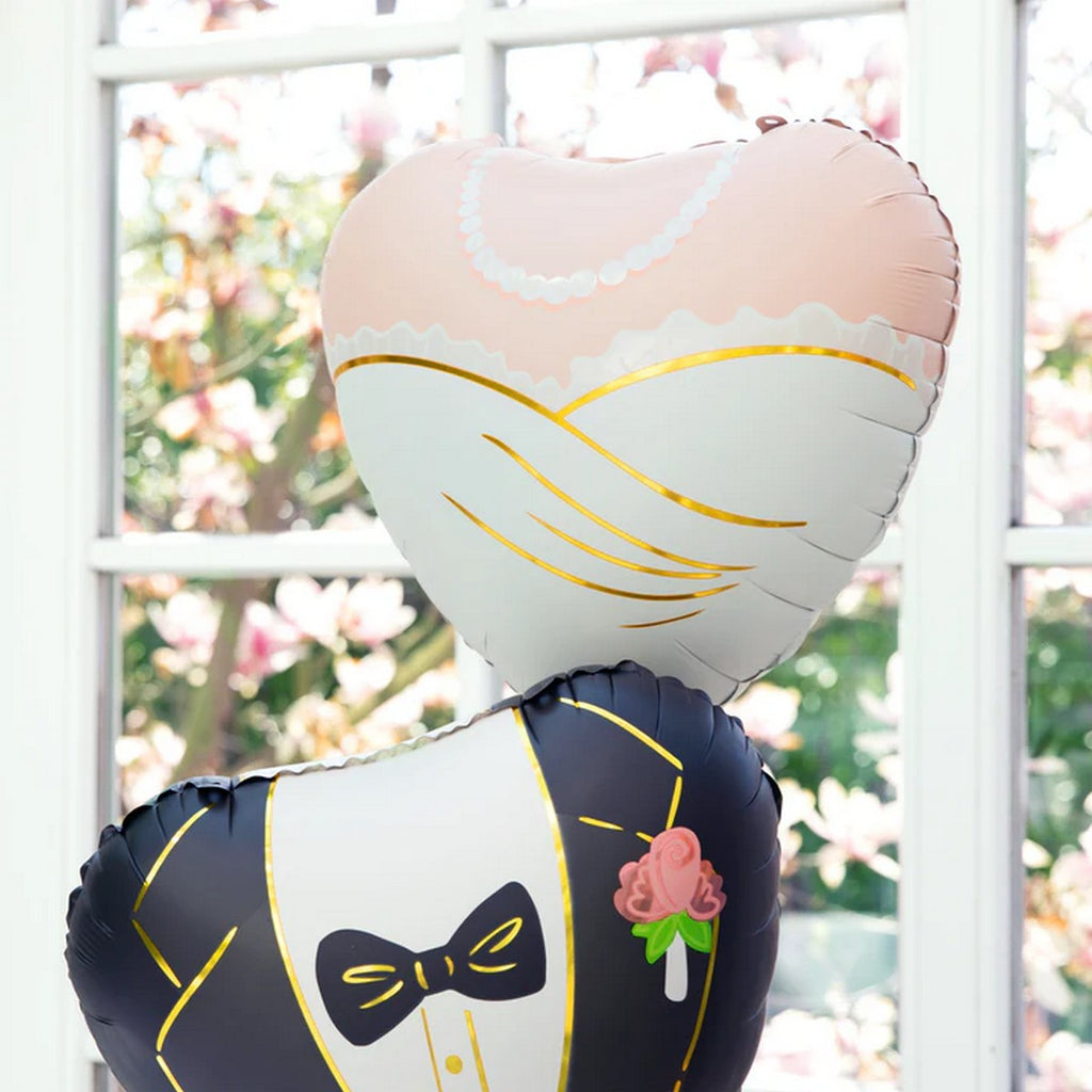 Folienballon Herz Braut 45cm