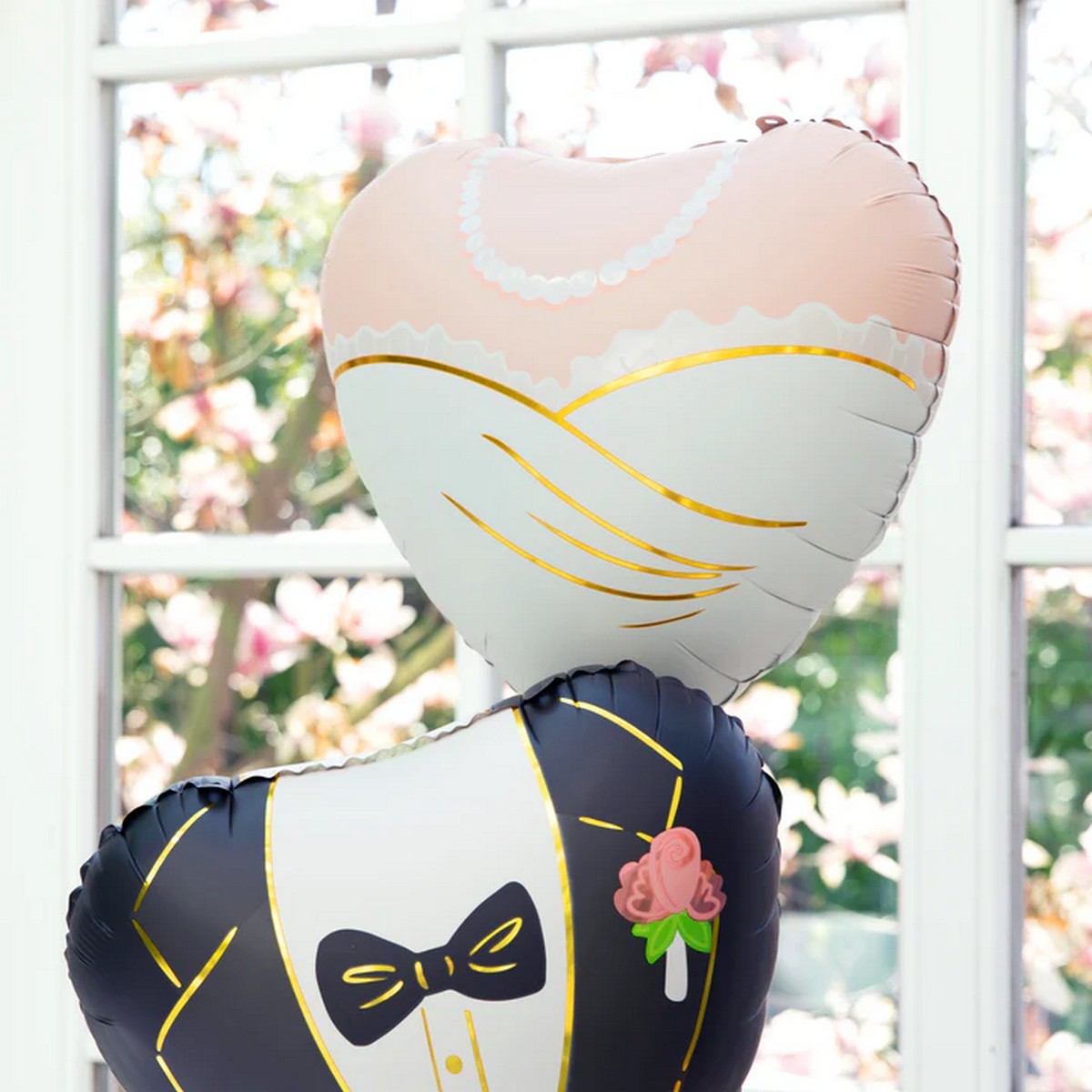 Folienballon Herz Braut 45cm