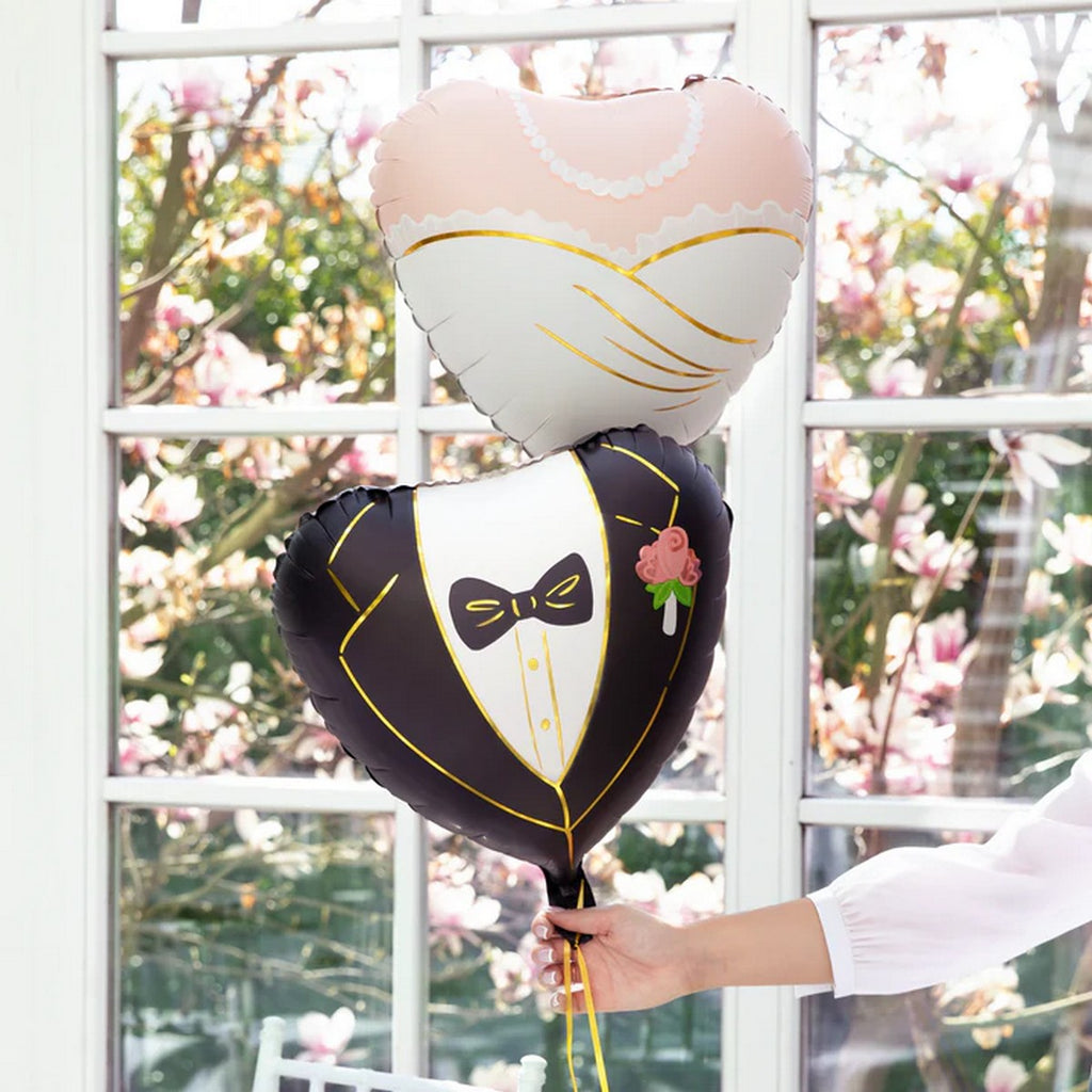 Folienballon Herz Braut 45cm