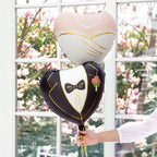 Folienballon Herz Braut 45cm