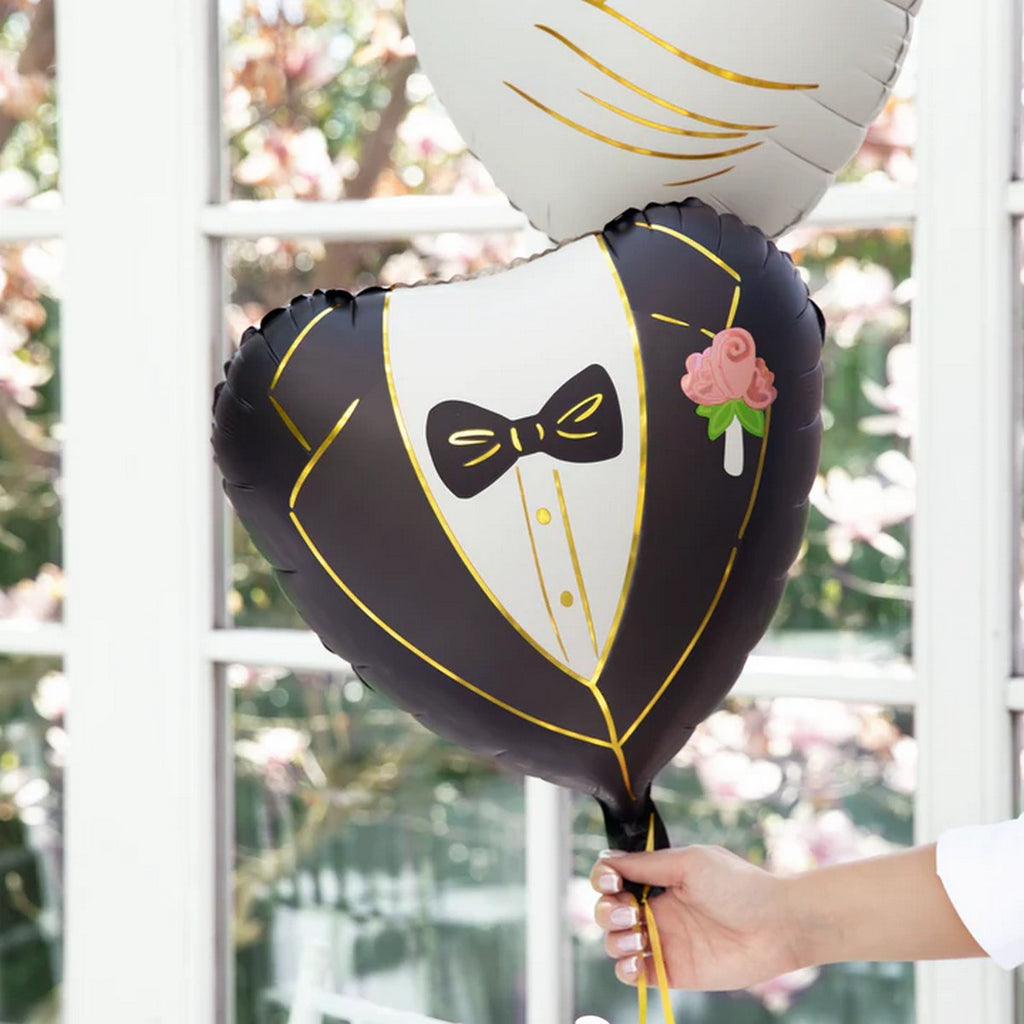 Folienballon Herz Bräutigam 45cm