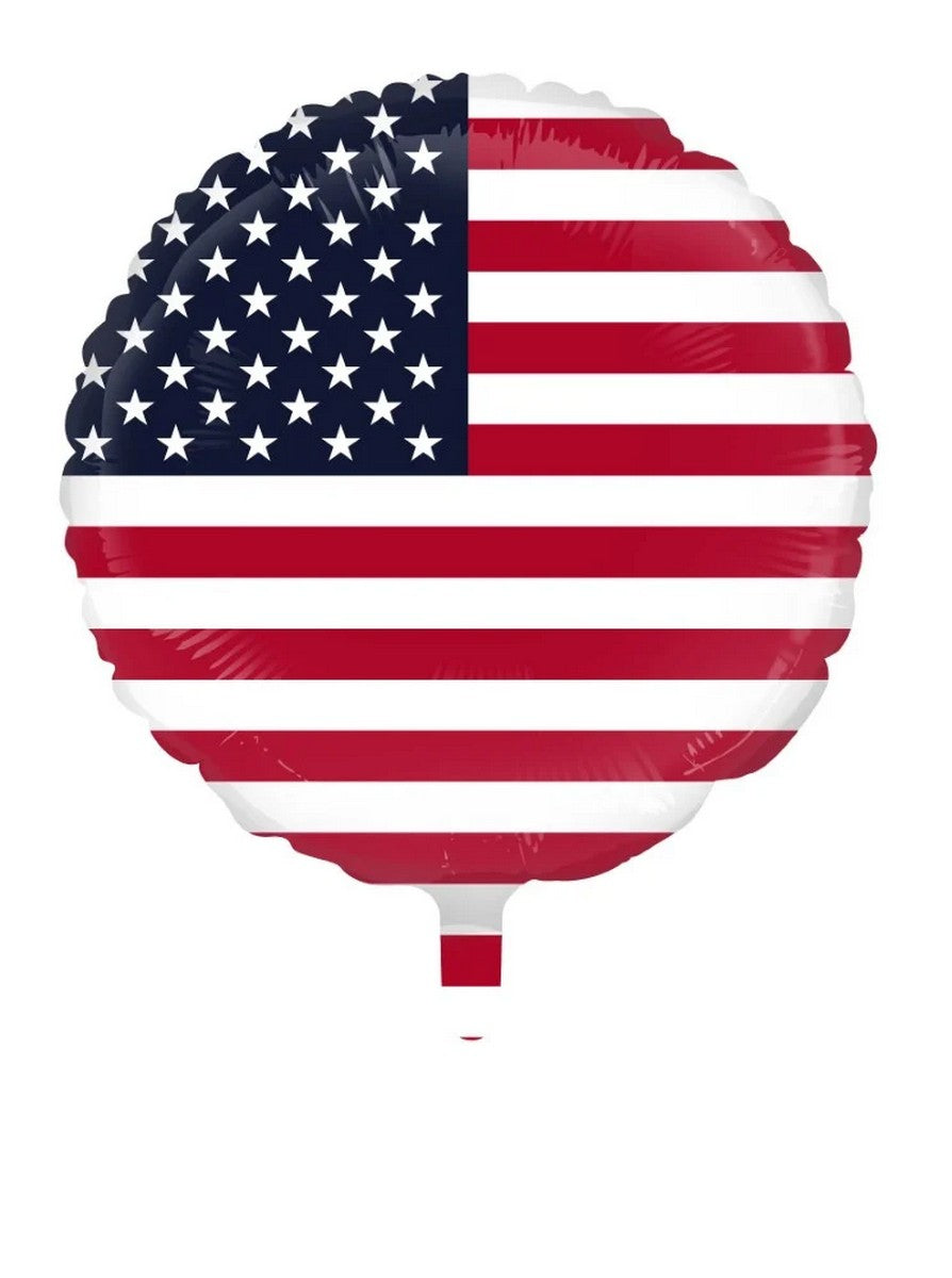 Folienballon USA 45cm rund