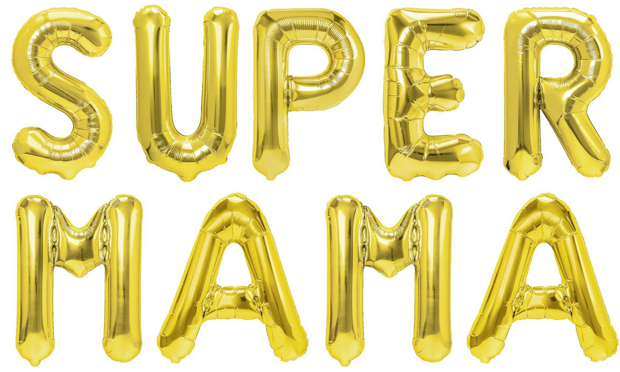 Folienballon Schriftzug (Supermama) 35cm Höhe