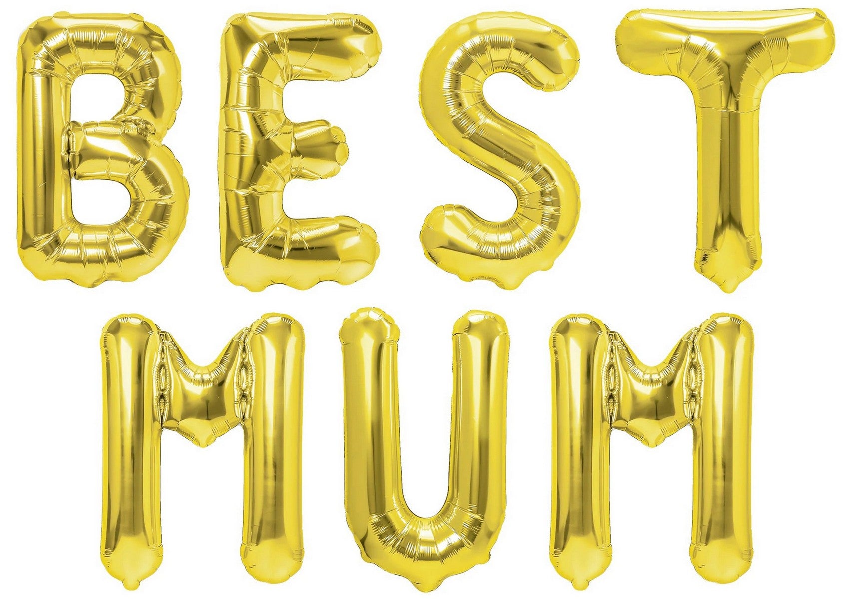 Folienballon Schriftzug (Best Mum) 35cm Höhe