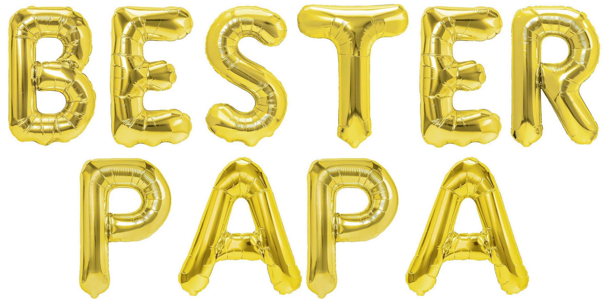 Folienballon Schriftzug (Bester Papa) 35cm Höhe