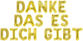 Folienballon Schriftzug (Danke das es dich gibt) 35cm Höhe