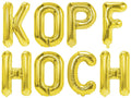 Folienballon Schriftzug (Kopf hoch) 35cm Höhe