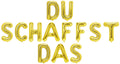 Folienballon Schriftzug (Du schaffst das) 35cm Höhe