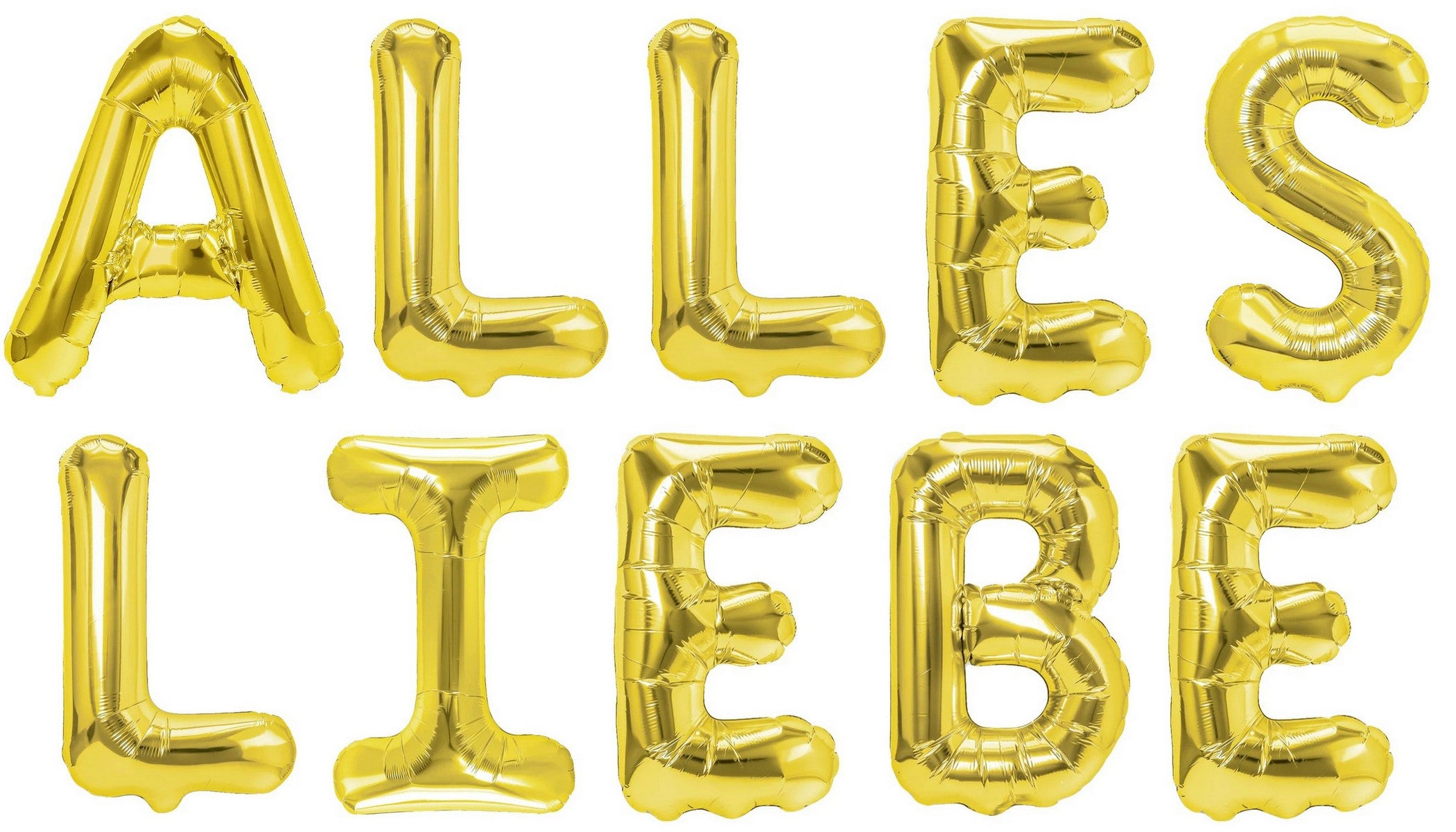 Folienballon Schriftzug (Alles Liebe) 35cm Höhe