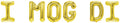 Folienballon Schriftzug (I mog di) 35cm Höhe