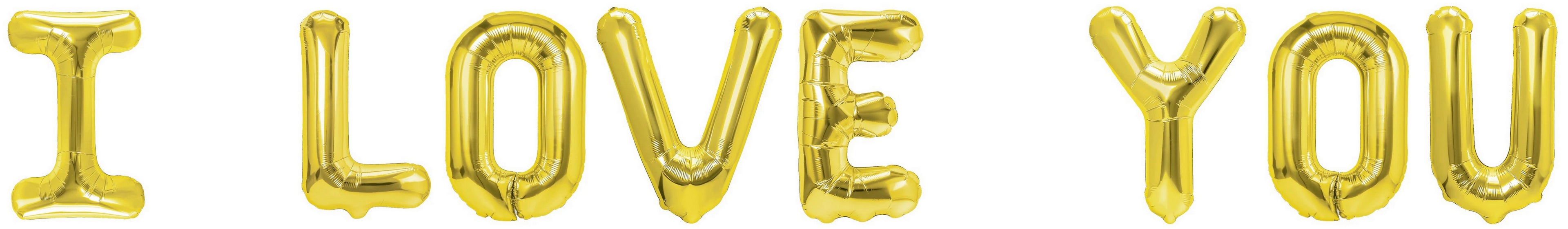 Folienballon Schriftzug (I Love You) 35cm Höhe