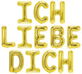 Folienballon Schriftzug (Ich liebe dich) 35cm Höhe