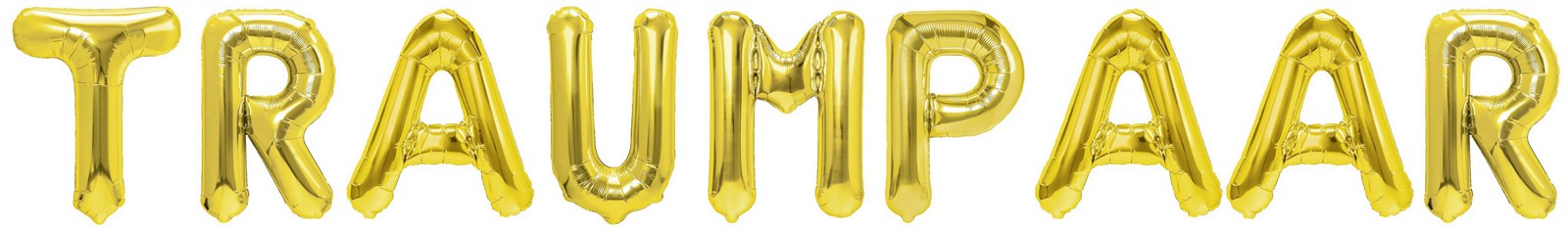 Folienballon Schriftzug (Traumpaar) - Gold, 35 cm
